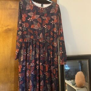 Floral Long Sleeve Dress